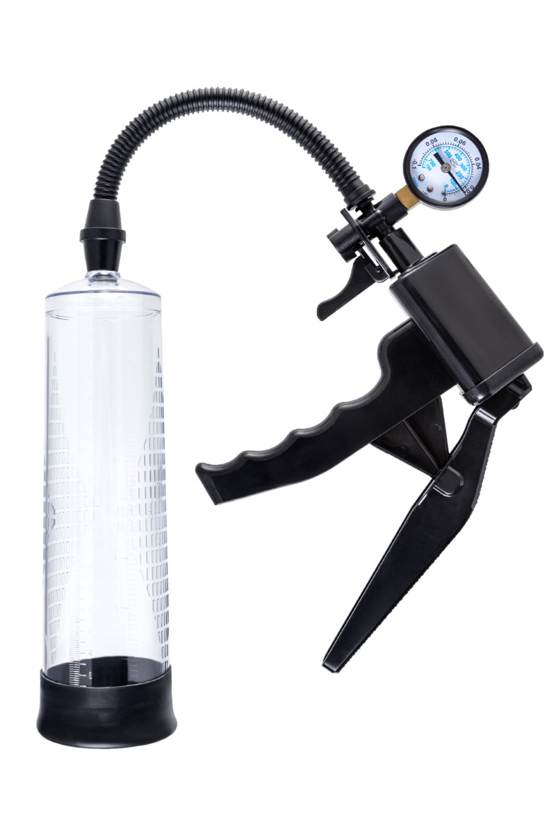 картинка Механическая помпа для пениса Sexus Men Training Viggo, ABS-пластик, черная, 62 см от магазина ErosMania