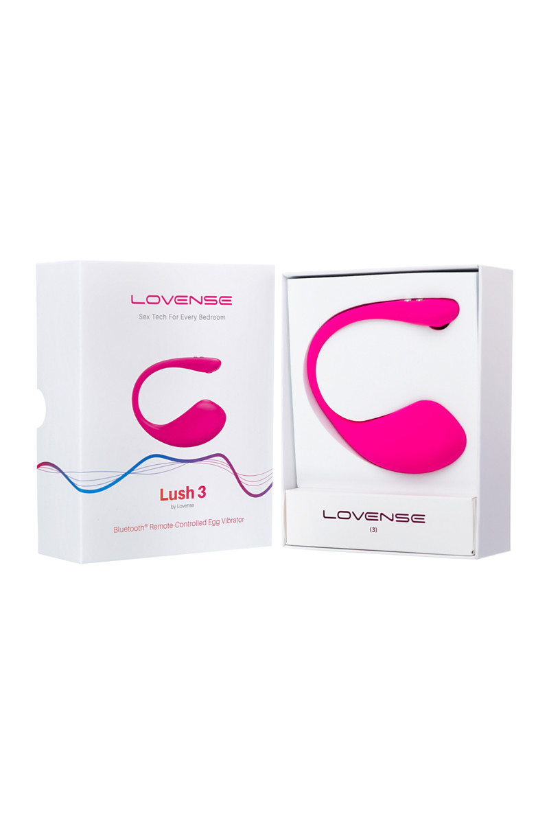 картинка Виброяйцо LOVENSE Lush 3, силикон, розовый, 18 см от магазина ErosMania