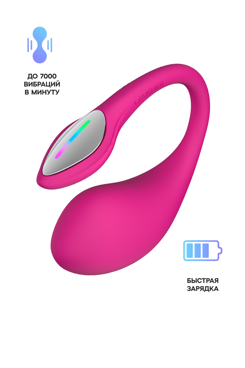 картинка Виброяйцо LOVENSE Lush 4, силикон, розовый, 18,1 см от магазина ErosMania