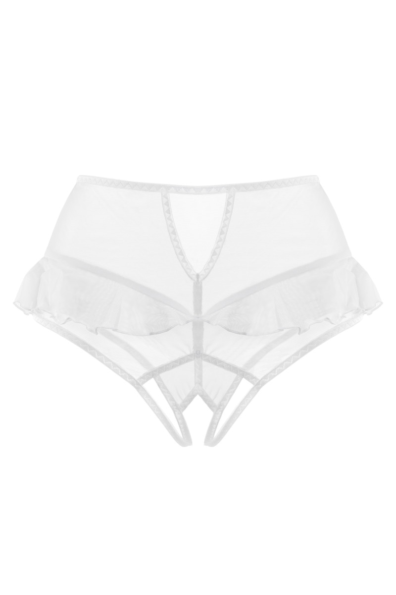 картинка Эротические трусики с высокой посадкой Erolanta Lana, белый (42-44) от магазина ErosMania