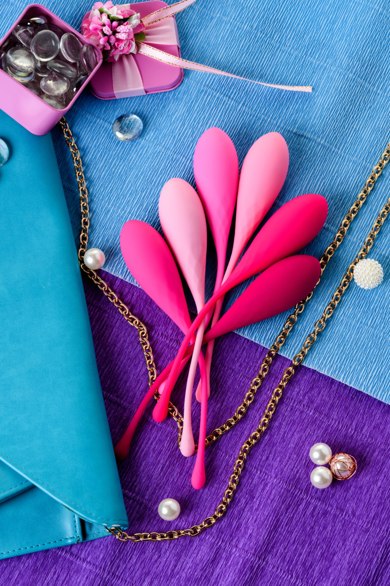 картинка Набор вагинальных шариков Eromantica K-ROSE, силикон, розовый, 6 шт от магазина ErosMania