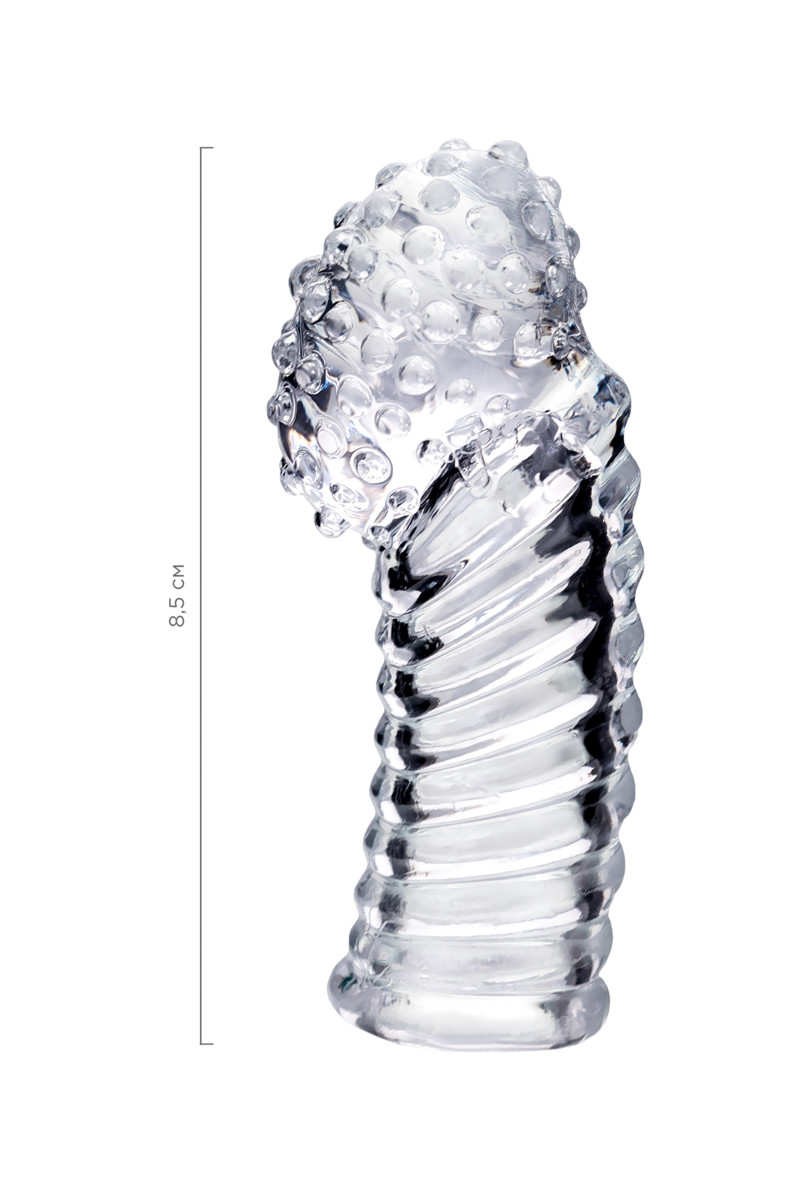 картинка Насадка на палец A-toys Dale, ТРЕ, прозрачный, 8,5 см от магазина ErosMania