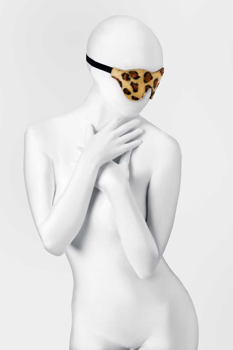 картинка Маска Anonymo #0202, PU кожа, принт, 26 см от магазина ErosMania