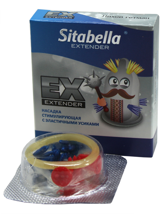 картинка Насадка стимулирующая Extender «Лихой гетман» с эластичными усиками от магазина ErosMania