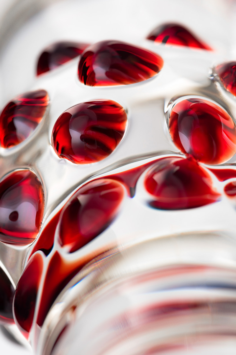 картинка Двусторонний фаллоимитатор Sexus Glass, стекло, прозрачный, 22 см от магазина ErosMania