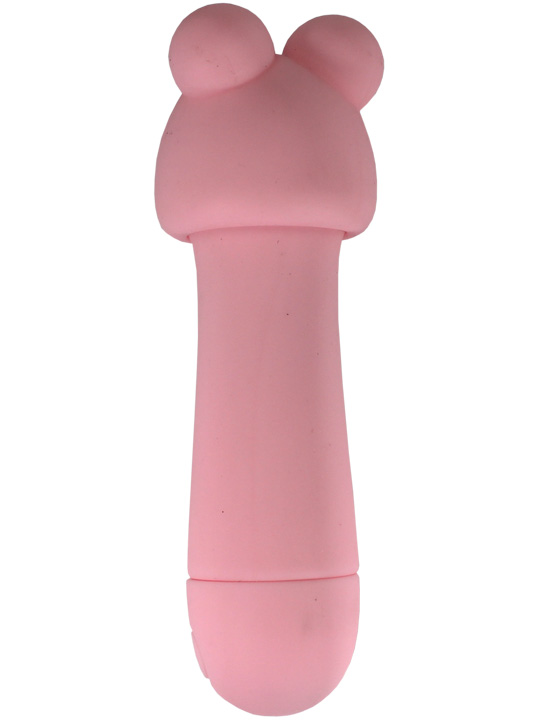 картинка Минивибратор NANA с насадками, силикон, 10 режимов, розовый от магазина ErosMania