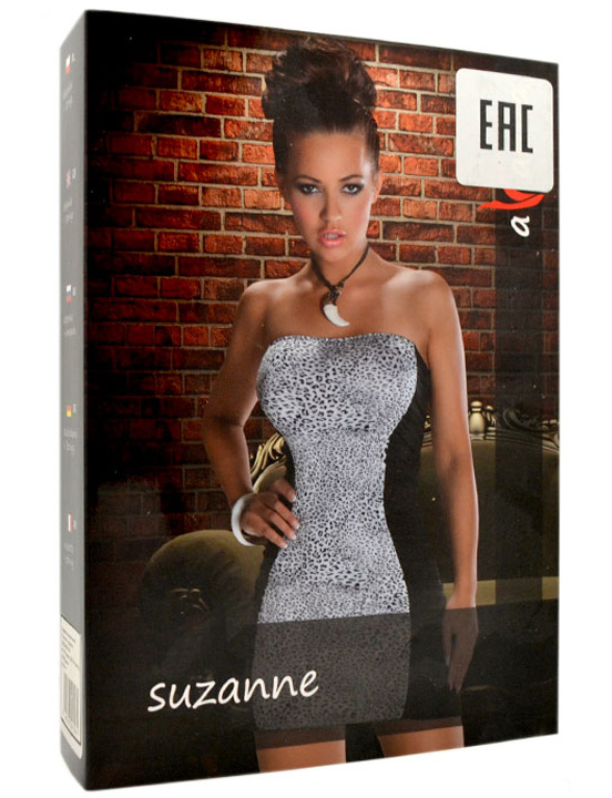 картинка Платье Suzanne, снежный барс, L/XL от магазина ErosMania