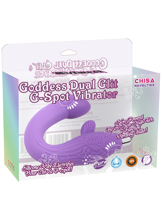 картинка Вибромассажёр для точки G и стимуляции клитора, фиолетовый от магазина ErosMania