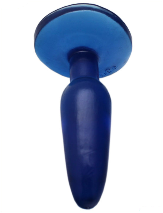 картинка Анальная пробка, гелевая, синяя, 35x130 мм от магазина ErosMania