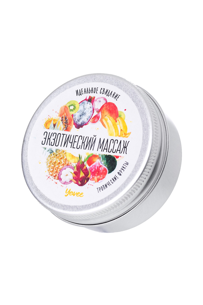 картинка Массажная свеча Yovee «Экзотический массаж», тропические фрукты, 30 мл от магазина ErosMania