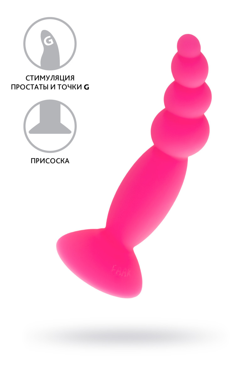 картинка Анальная втулка A-Toys by TOYFA Hild, силикон, розовый, 11 см от магазина ErosMania