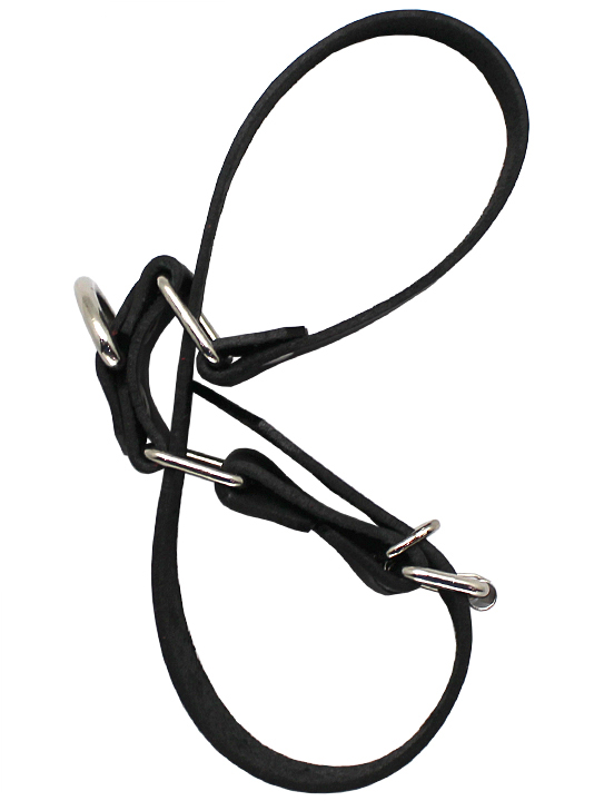 картинка Наручи ременные с полукольцом, чёрные, размер универсальный от магазина ErosMania