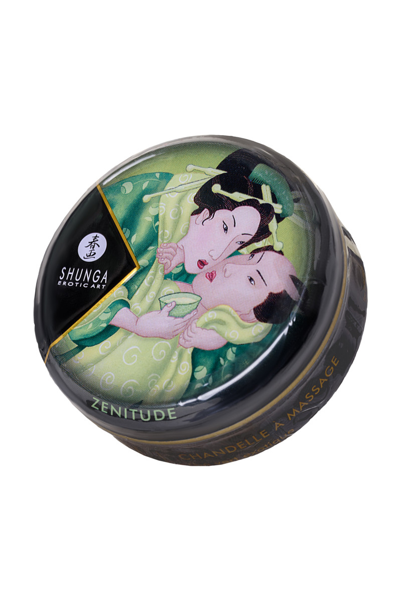 картинка Массажное аромамасло Shunga Zenitude, зелёный чай, 30 мл от магазина ErosMania