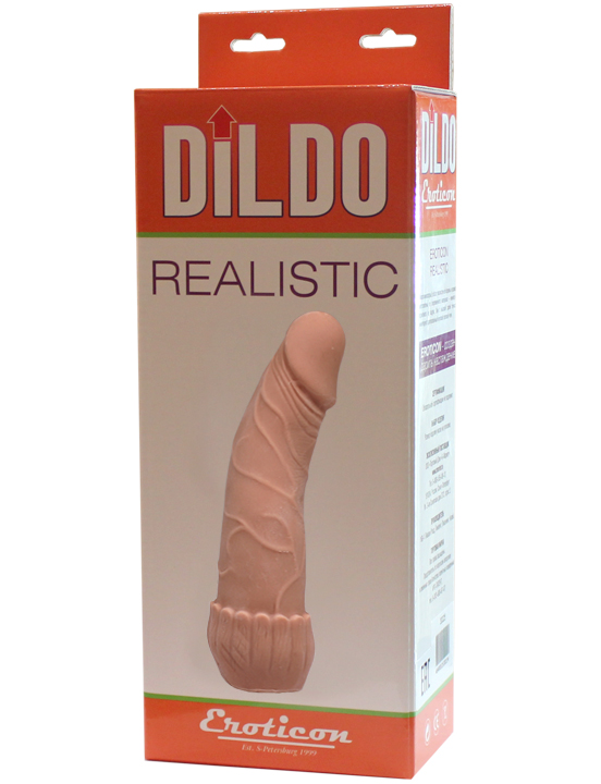 картинка Фаллоимитатор Eroticon Realistic, ультраскин, 35x185 мм от магазина ErosMania