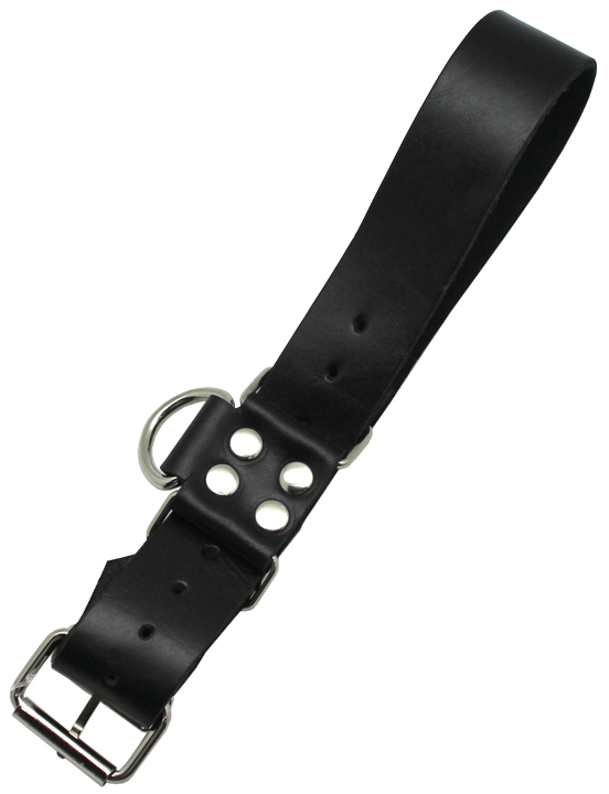 картинка Наручи ременные с полукольцом, чёрные, размер универсальный от магазина ErosMania