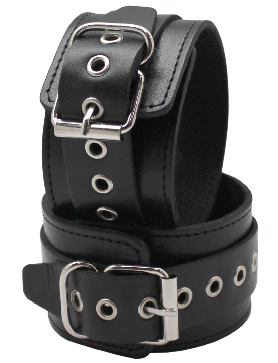 картинка Поножи узкие, без подкладки, чёрные, размер универсальный от магазина ErosMania