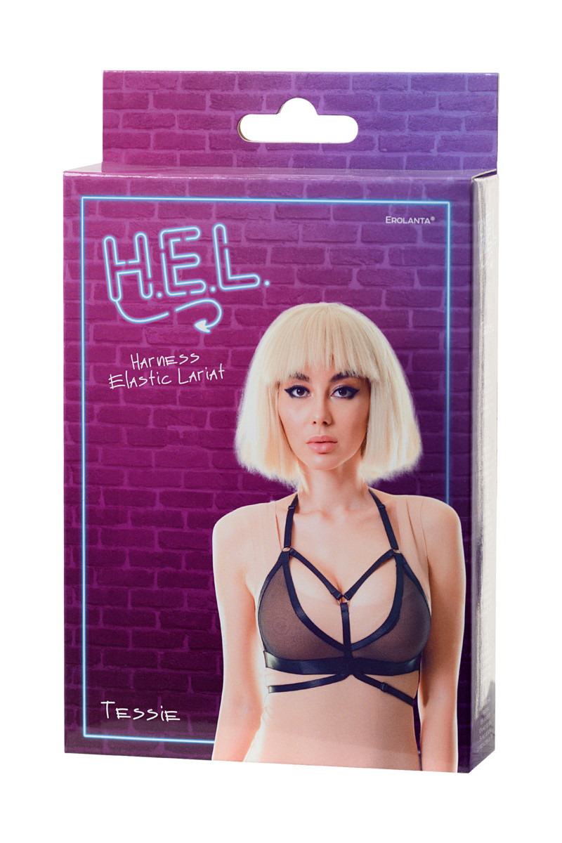 картинка Стреп H.E.L. Tessie, текстиль, черный, OS от магазина ErosMania