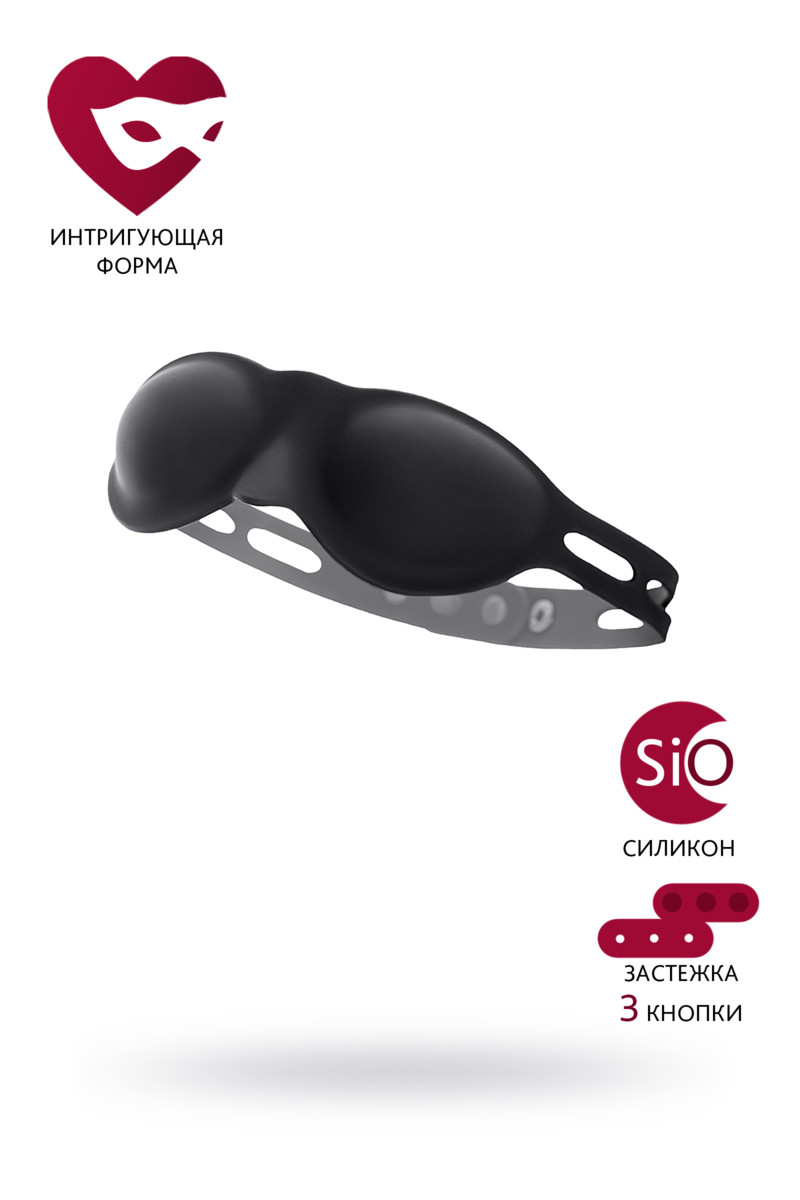 картинка Маска силиконовая TOYFA Theatre, черная от магазина ErosMania
