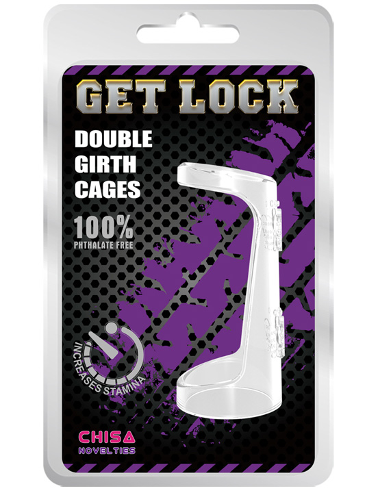 картинка Насадка из двух эластичных колец, прозрачная, 35x76 мм от магазина ErosMania