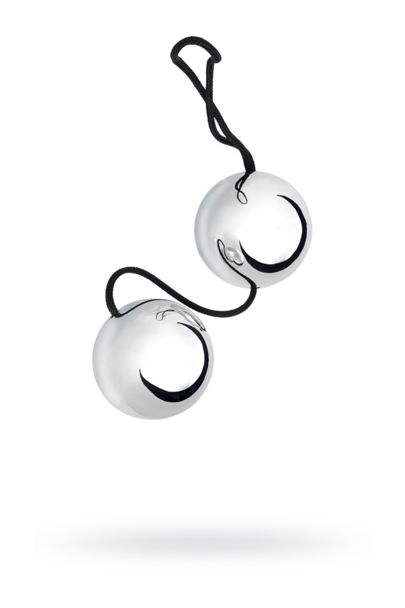 картинка Вагинальные шарики TOYFA, ABS пластик, серебристый, 20,5 см,Ø 3,5 см от магазина ErosMania