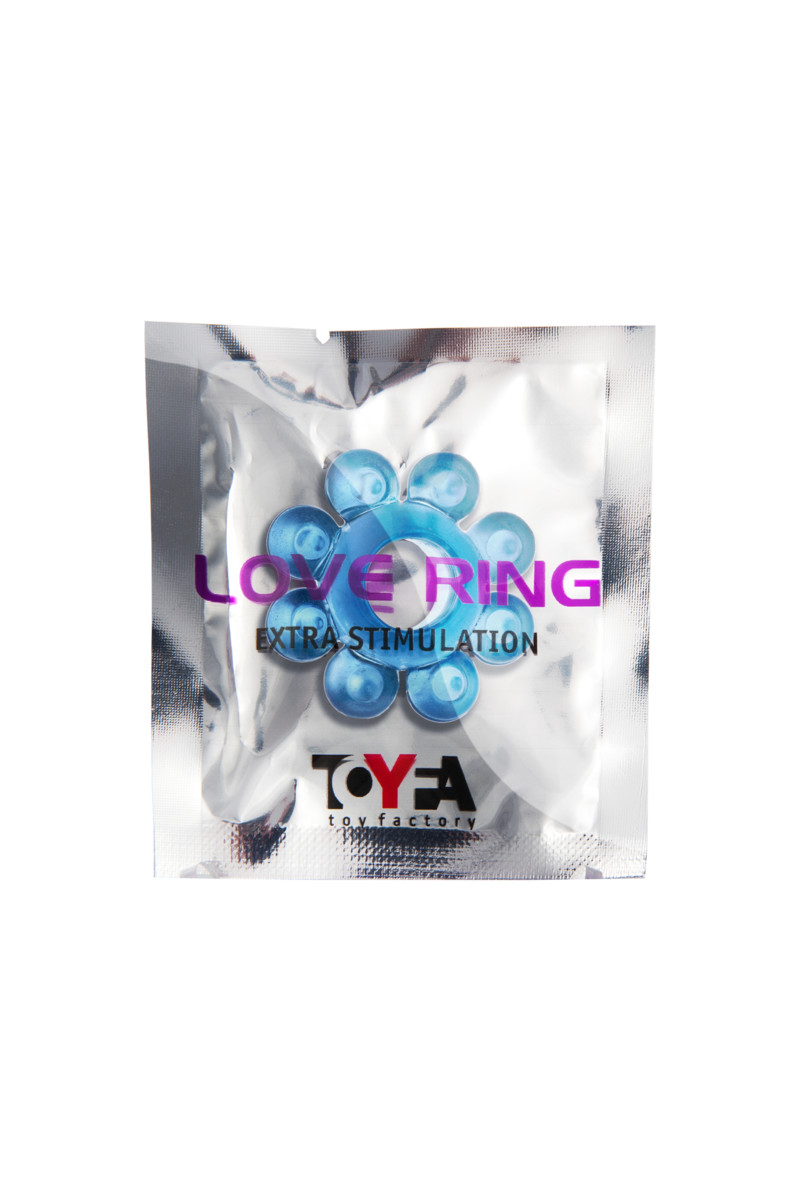 картинка Эрекционное кольцо на пенис TOYFA, TPE, синий от магазина ErosMania