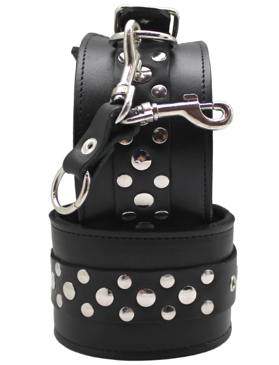 картинка Поножи на мягкой подкладке, чёрные, размер универсальный от магазина ErosMania