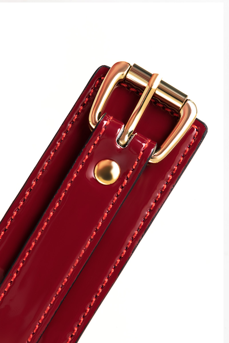 картинка Ошейник TOYFA Theatre, PU кожа, красный, 41 см от магазина ErosMania