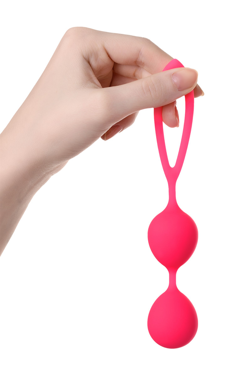 картинка Вагинальные шарики A-Toys by TOYFA Rai, силикон, розовые, 17 см от магазина ErosMania