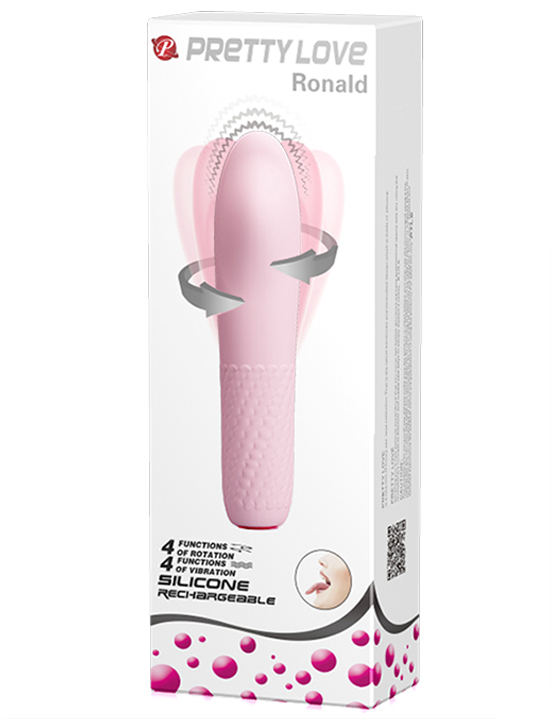 картинка Вибратор-ротатор Burke, розовый, 36x160 мм от магазина ErosMania