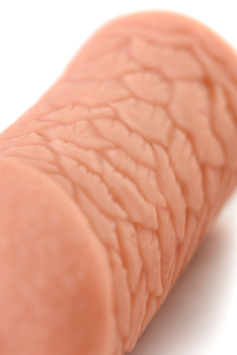 картинка Мастурбатор реалистичный KOKOS ELEGANCE.003 с вибрацией, TPR, телесный, 16 см от магазина ErosMania