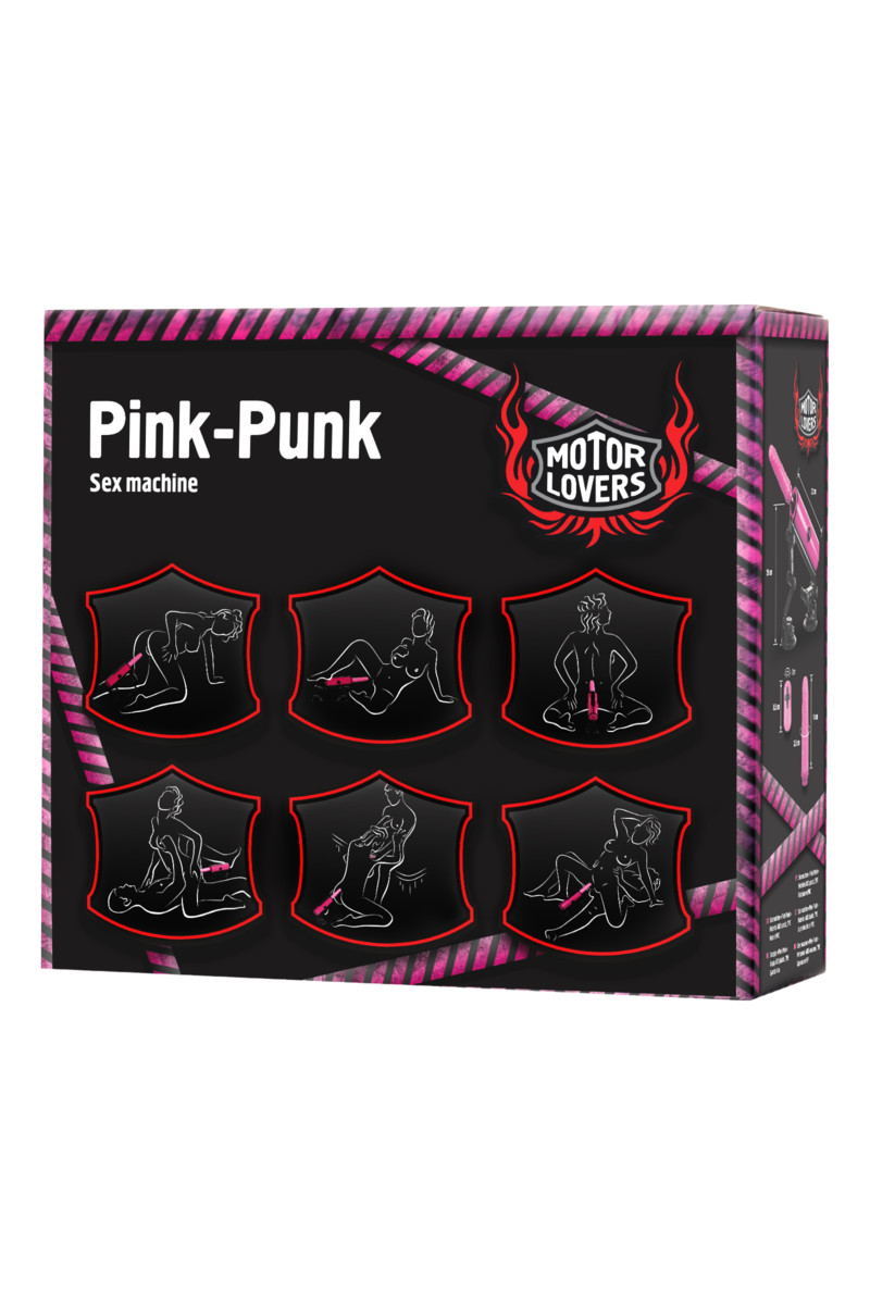 картинка Секс-машина Pink-Punk, MotorLovers, ABS, розовый, 36 см от магазина ErosMania