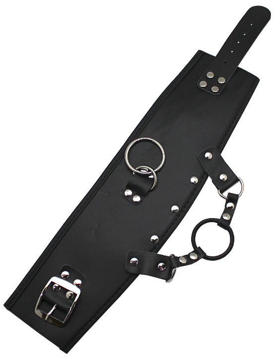 картинка Кляп-кольцо на широком ошейнике от магазина ErosMania