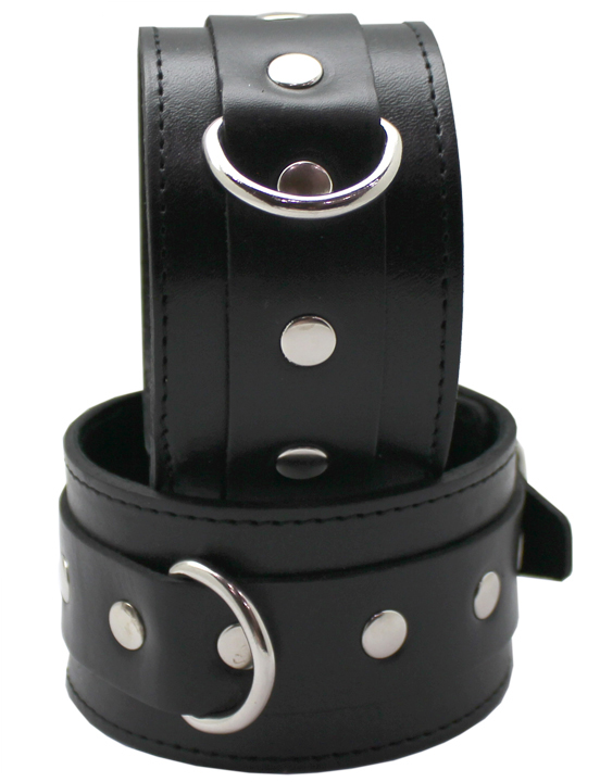 картинка Поножи узкие, без подкладки, чёрные, размер универсальный от магазина ErosMania