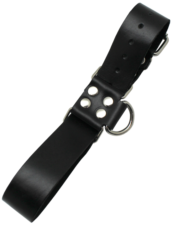 картинка Наручи ременные с полукольцом, чёрные, размер универсальный от магазина ErosMania