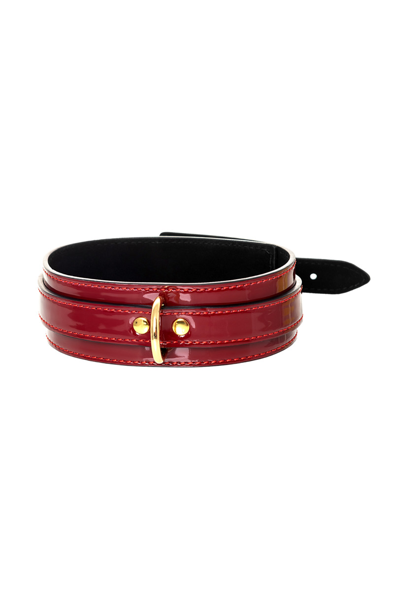 картинка Ошейник TOYFA Theatre, PU кожа, красный, 41 см от магазина ErosMania