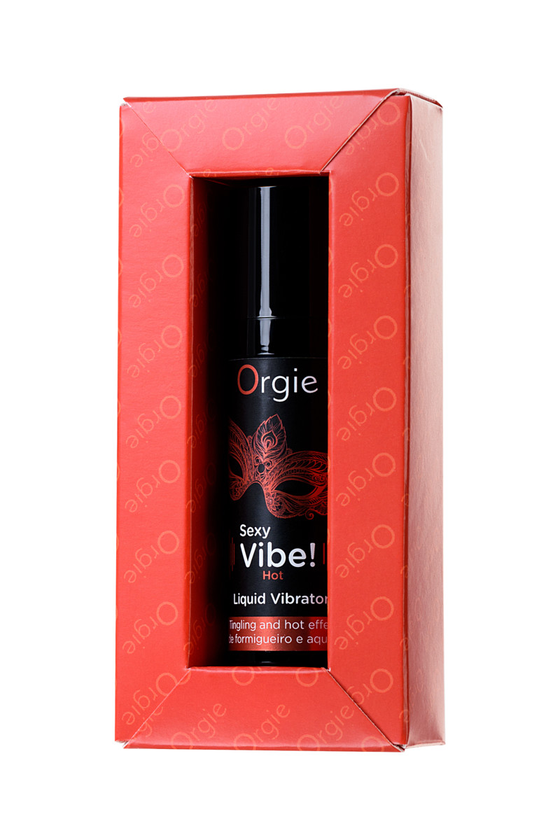 картинка Гель для массажа ORGIE Sexy Vibe Hot с разогревающим и вибрирующим эффектом, 15 мл от магазина ErosMania