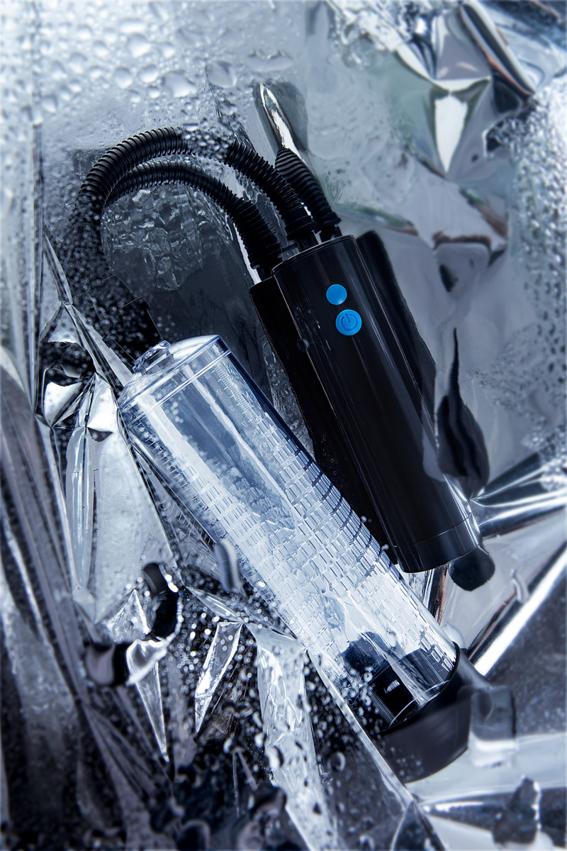 картинка Механическая помпа для пениса Sexus Men Lars, ABS-пластик, черная, 62 см от магазина ErosMania