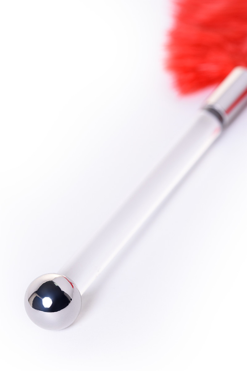 картинка Перо TOYFA Theatre, страусиное, красный, 40 см от магазина ErosMania