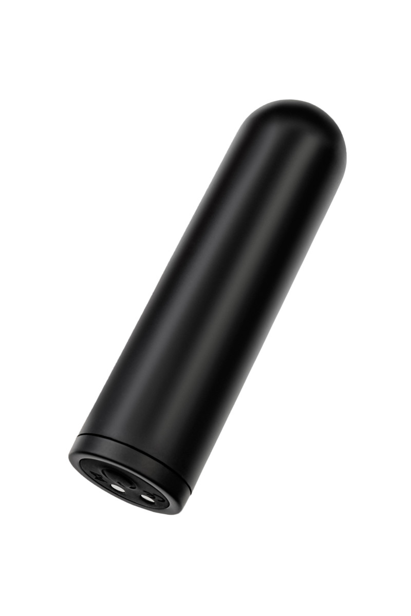 картинка Вибропуля с пультом управления RealStick CALIBER, ABS + силикон, черный, 7 см от магазина ErosMania