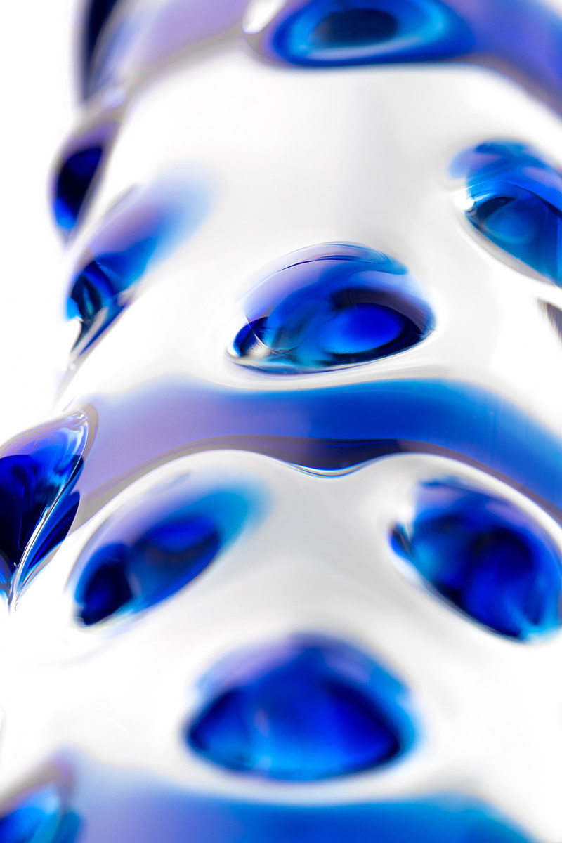 картинка Двусторонний фаллоимитатор Sexus Glass, стекло, прозрачный, 22 см от магазина ErosMania
