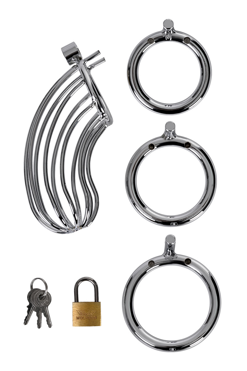 картинка Пояс верности мужской TOYFA Metal, серебряный от магазина ErosMania
