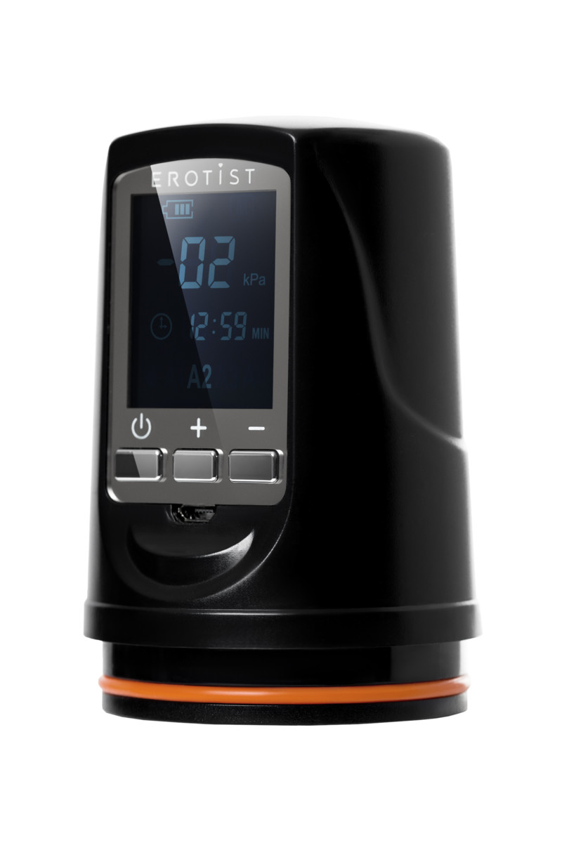 картинка Автоматический вакуумный тренажер для мужчин Erotist ToZoom, ABS пластик, черный, 28,5 см от магазина ErosMania