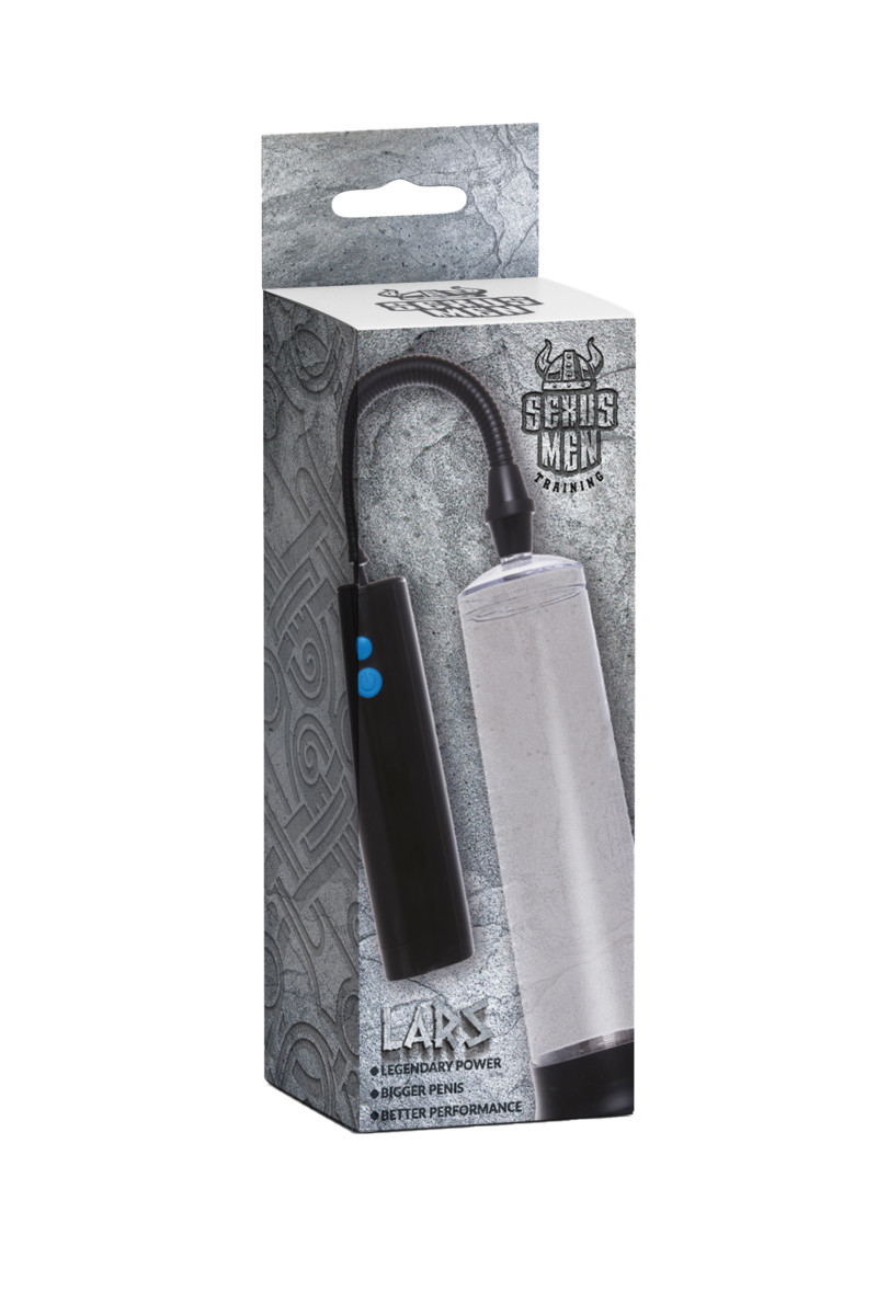 картинка Механическая помпа для пениса Sexus Men Lars, ABS-пластик, черная, 62 см от магазина ErosMania