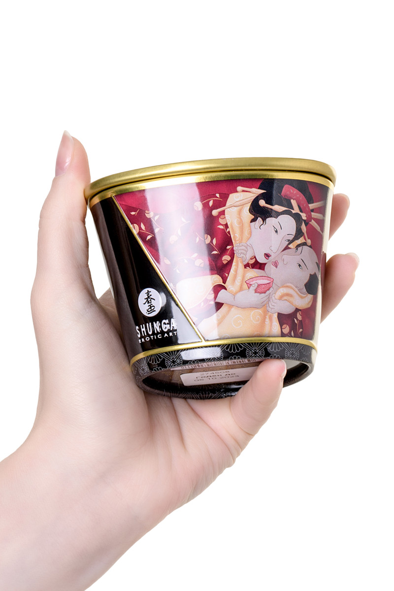 картинка Массажное аромамасло Shunga Romance, клубника и шампанское, 170 мл от магазина ErosMania