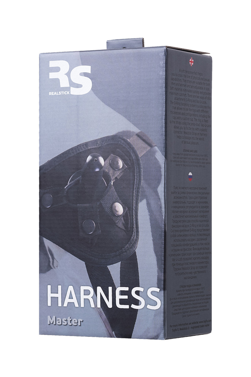 картинка Трусики для страпона TOYFA RealStick Strap-On Master, неопрен, черные от магазина ErosMania