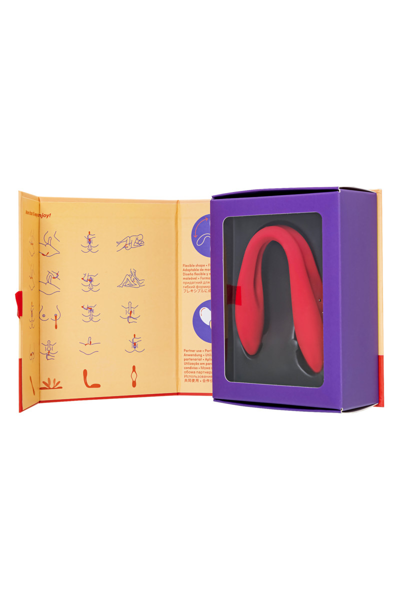 картинка Многофункциональный вибратор для пар Satisfyer Elastic Joy, красный от магазина ErosMania