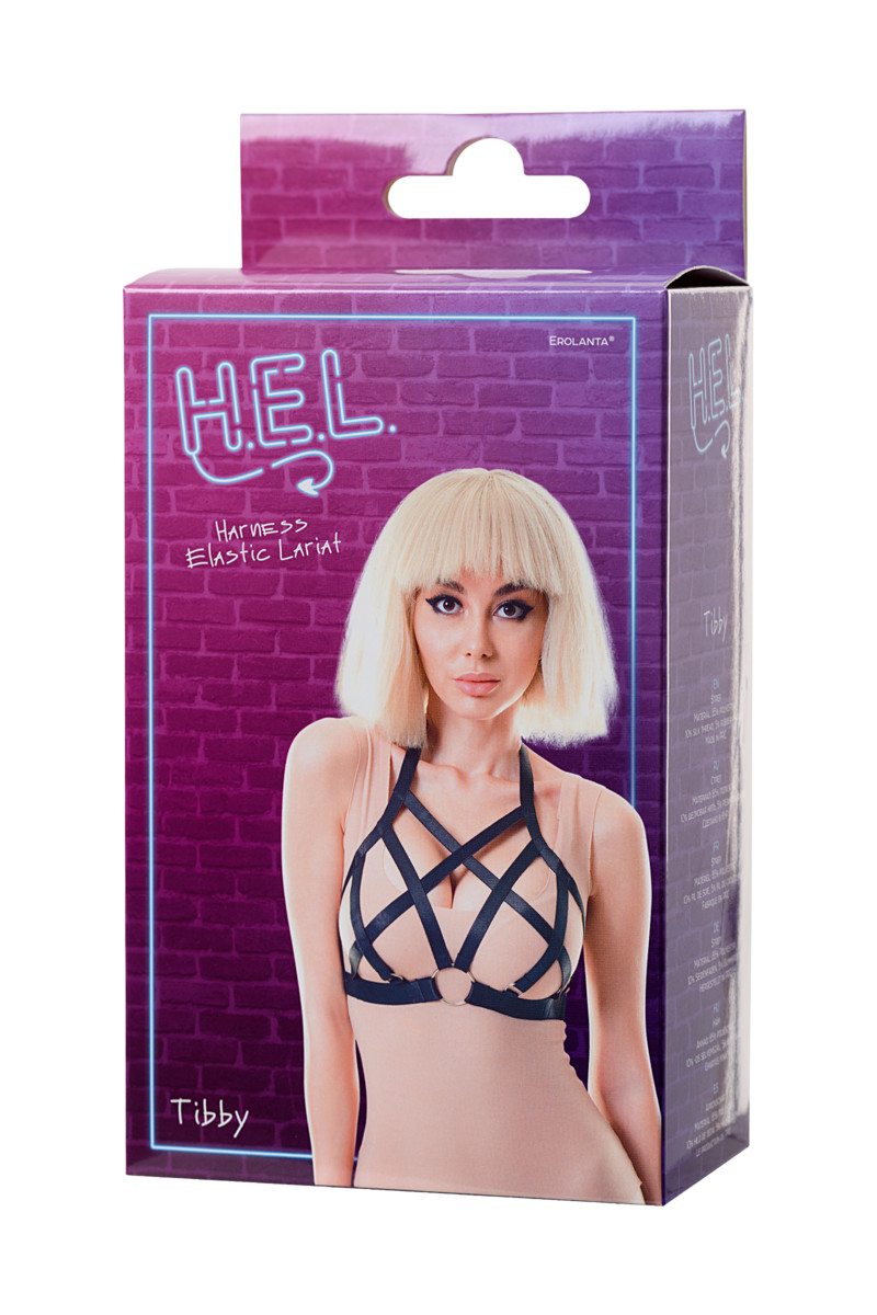 картинка Стреп H.E.L. Tibby, текстиль, черный, OS от магазина ErosMania