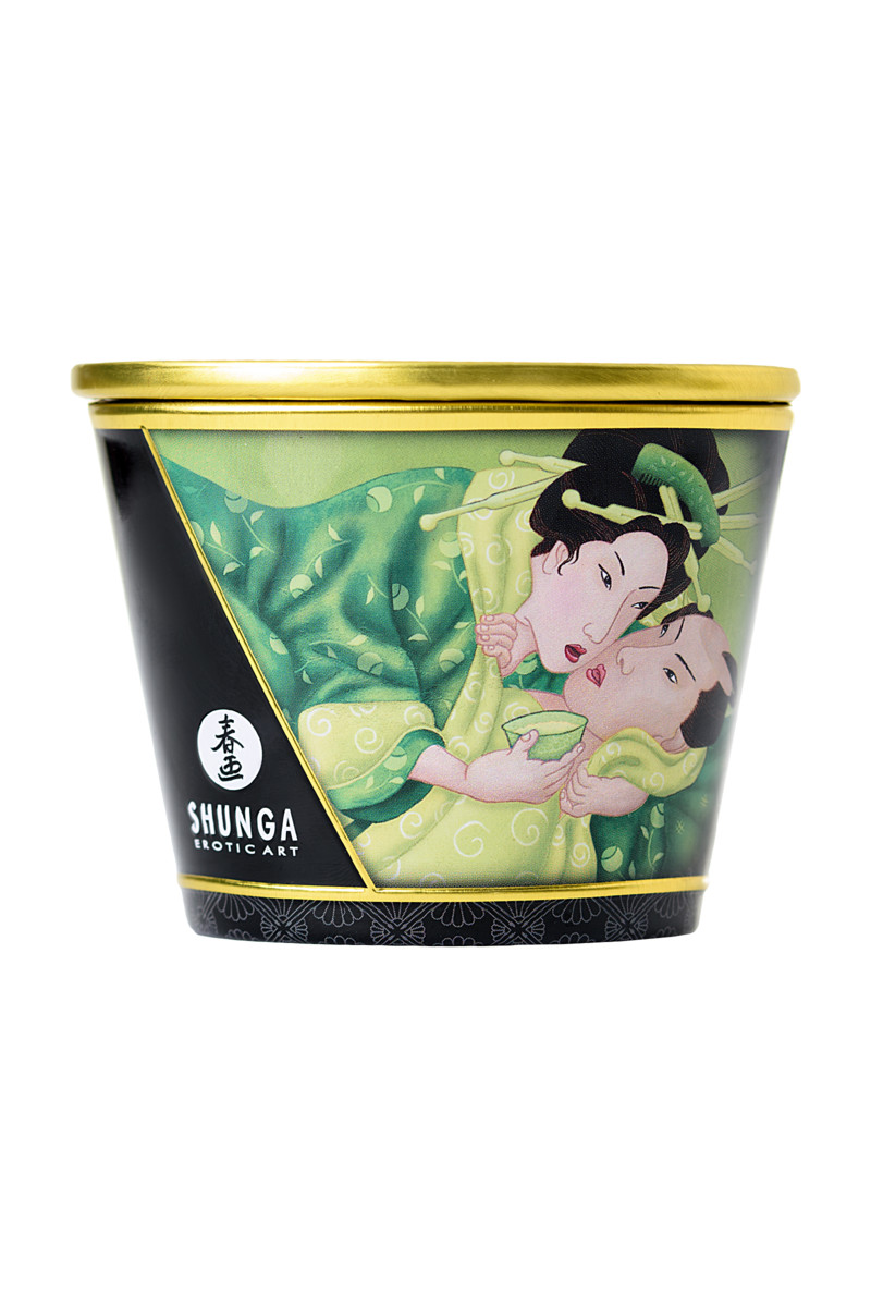 картинка Массажное аромамасло Shunga Zenitude, зелёный чай, 170 мл от магазина ErosMania