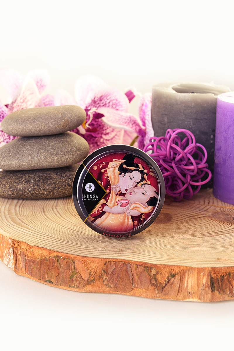 картинка Массажное аромамасло Shunga Romance, клубника и шампанское, 30 мл от магазина ErosMania