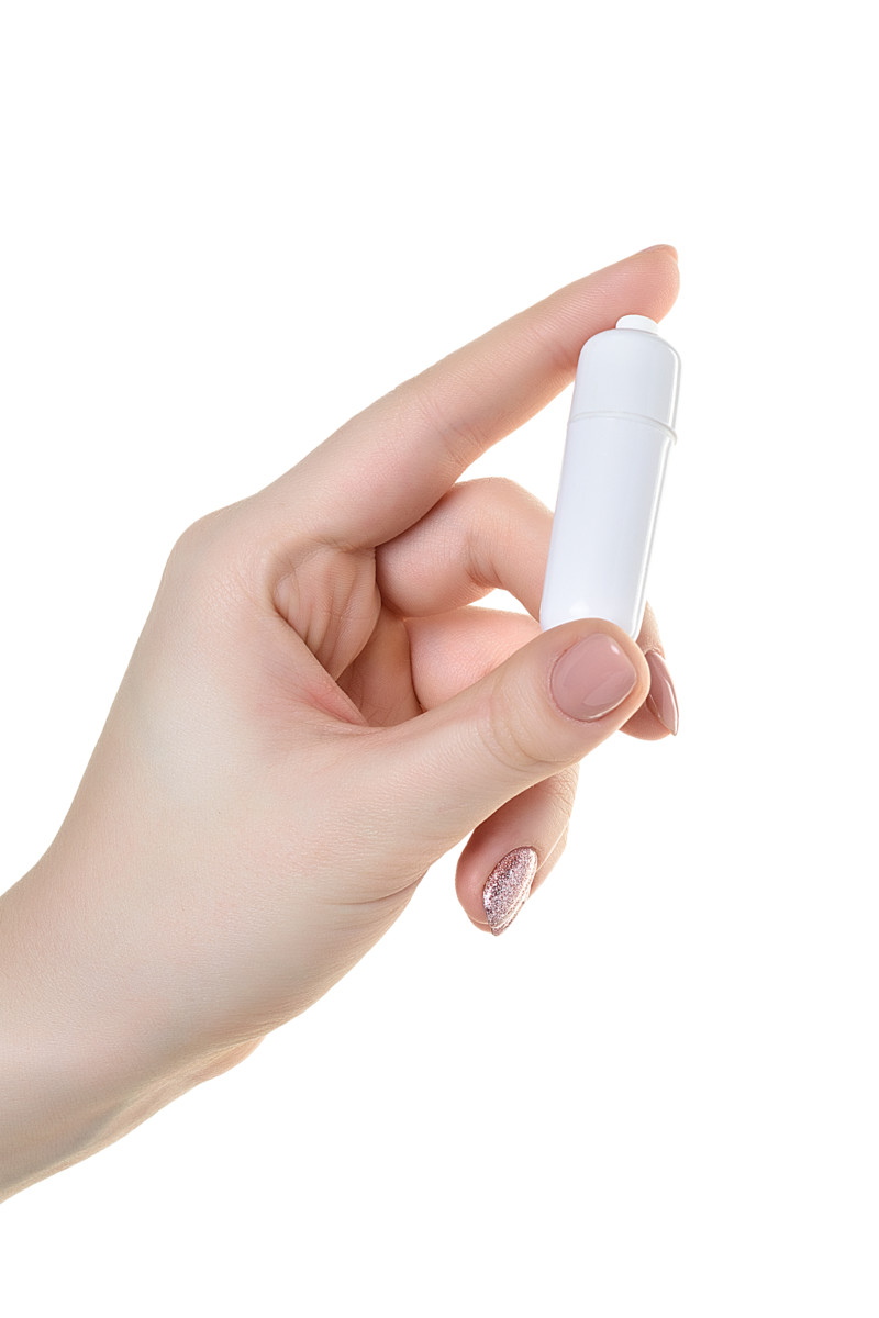 картинка Вибропуля Штучки-Дрючки, ABS-пластик, белая, 6 см от магазина ErosMania